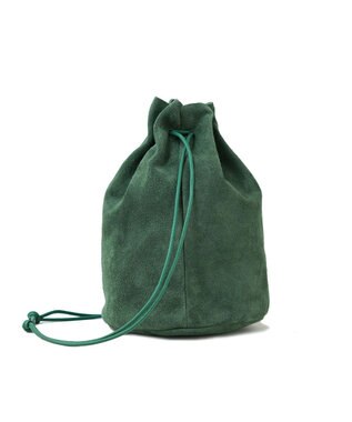 FOLNA RD ベロア巾着ショルダー グレー