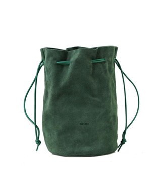 FOLNA RD ベロア巾着ショルダー グレー