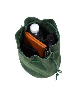 FOLNA RD ベロア巾着ショルダー グレー