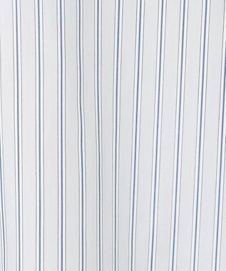 J.PRESS LADIES 【洗える】Betterコットンポリエステル ストライプ シャツカラーブラウス ライトグレー系1