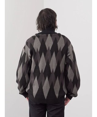 CRAFT STANDARD BOUTIQUE 【男女兼用】アーガイル柄カーディガン Black