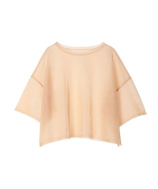 Green Parks シアーきらきらニットプルオーバー Orange