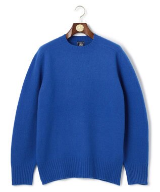 J.PRESS MEN 【J.PRESS ORIGINALS】【UNISEX】Shaggy Saddle Crew Neck Sweater ブルー系