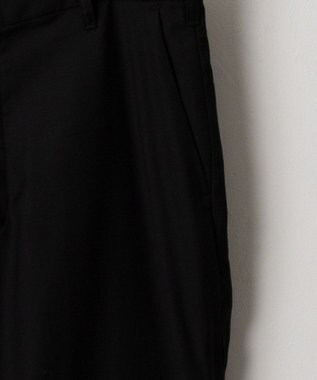 WEGO 【ユニセックス着用ITEM】サイドZIPフレアスラックス ブラック