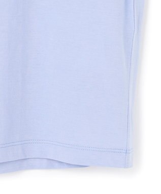 BEIGE， STELLERITE / コットンロゴTシャツ Sax