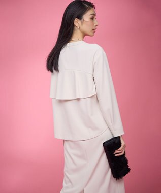 組曲 【KUMIKYOKU NAVY】コンフォータブルアムンゼン ティアードブラウス サンドベージュ系