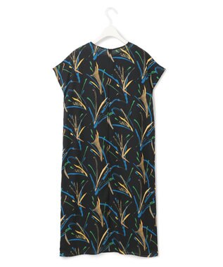 ICB 【Saki Tanakaさんコラボ】 コラボプリント ワンピース プリント×ブルー系