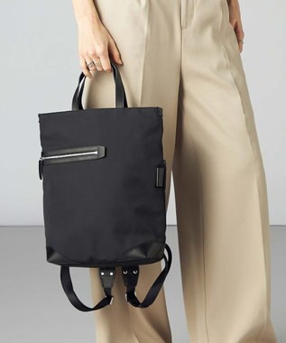 Y'SACCS アシメファスナーポケットリュック ブラック