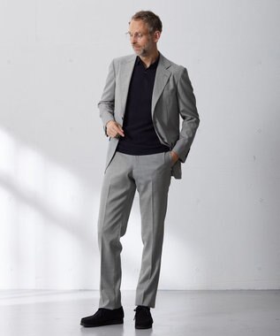 J.PRESS MEN 【J.PRESS MOVING】REDA ACTIVEマイクロハウンドトゥース スラックス ブラック系8