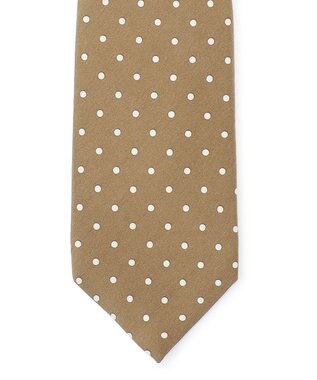 J.PRESS MEN ハンドプリントドット ネクタイ ブラウン系6