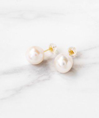 WEB限定】NOBLE PEARL PIERCED EARRINGS K18淡水パール ピアス / TOCCA ...