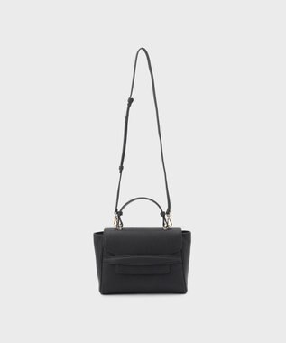 GRACE CONTINENTAL フラップショルダーバッグ ブラック