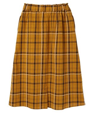 CRAFT STANDARD BOUTIQUE 先染めチェック（小）スカート Mustard