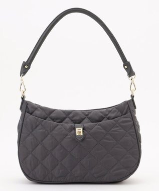 J.PRESS LADIES 【2way】ボンディングキルト ショルダー バッグ スレート系