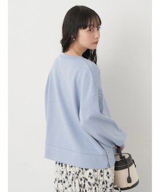 earth music&ecology サイドボタンダンボールプルオーバー Sax