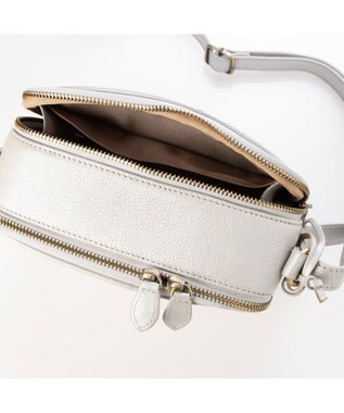 UNBILLION アトランタ ATLANTA / 牛革BOX型ウォレットショルダー シルバーグレー