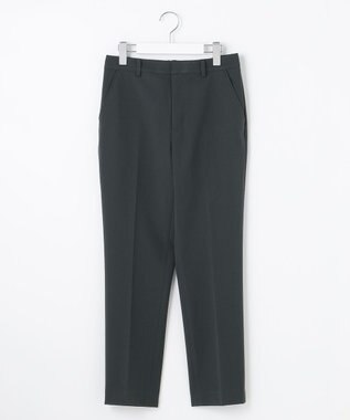 J.PRESS LADIES L 【洗える】アルガンシルク テーパード パンツ ダークグリーン系