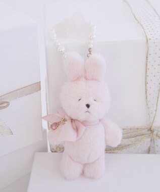 Maison de FLEUR ビジューリボンラビットチャーム