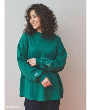 Green Parks ｍｉｆｆｙ／袖刺繍ロンＴ Green