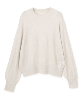 シアーアルパカ ボリュームスリーブ ニット