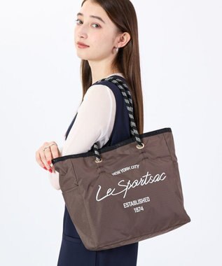 LeSportsac ML 2 WAY TOTE        /2ウェイチョコレート/ブラックシャイン 2ウェイチョコレート/ブラックシャイン