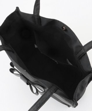 ANY 【A4サイズ収納可】縦型リボンサブトートバッグ ブラック