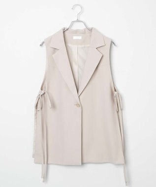 WEGO サイドリボンテーラードベスト オフホワイト