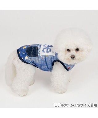 PET PARADISE Lee エコメイド タンクトップ 《スプラッシュ柄》小型犬 ブルー