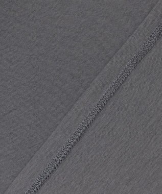 ANY L 【汗ジミ防止加工】シルケットスムースバックギャザーチュニック チャコール