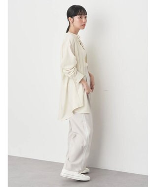 earth music&ecology バックデザインシャツ Light Yellow