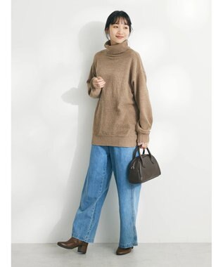 CRAFT STANDARD BOUTIQUE 洗えるコードモールタートルネックプルオーバー Beige