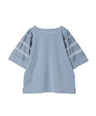 earth music&ecology フレア袖レースプルオーバー Sax