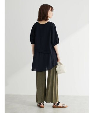 Green Parks カットドッキングフレアラインプルオーバー Black