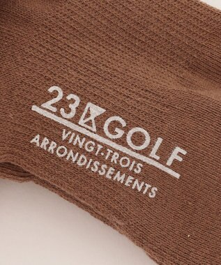 23区GOLF 【WOMEN】カラーブロック レギュラーソックス ワイン系