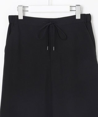 J.PRESS LADIES L 【セットアップ対応】Light ジョーゼット ワイド イージーパンツ ブラック系