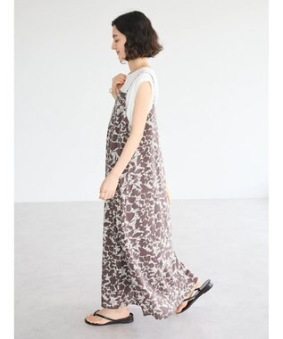 CRAFT STANDARD BOUTIQUE インド綿総柄キャミワンピース Brown