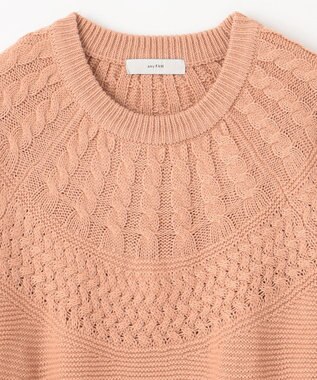 ANY 【洗濯機可能】ソフトアクリル求心ニット ピンク