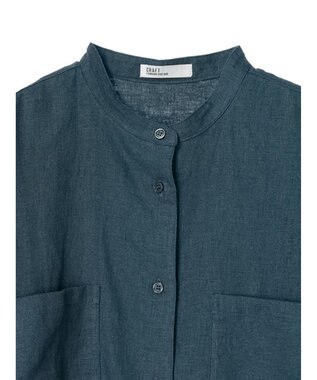 CRAFT STANDARD BOUTIQUE 【キナリノ別注】リネンレーヨンWポケットシャツ Navy