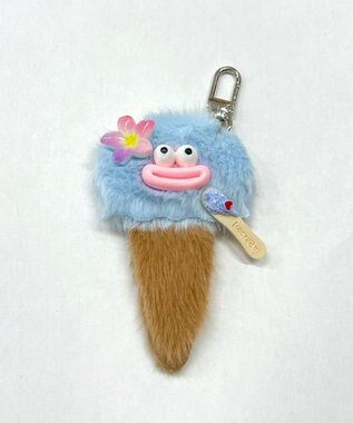 WEGO ミニデリシャスアイスクリームモンスターぬいぐるみキーホルダー サックス