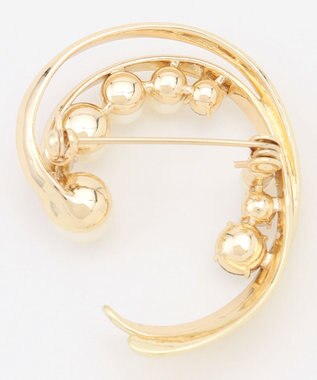 J.PRESS LADIES PEASパール ブローチ ゴールド系