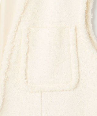 BEIGE， DAHLIA / ツイードジレ Ecru