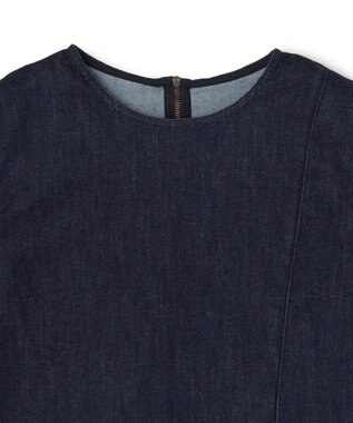 UNFILO 【セットアップ着用可】UNFILO DENIM light ノースリーブブラウス インディゴ