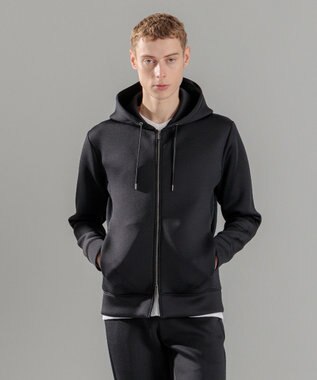 JOSEPH HOMME チュウイージャージー　ジップアップパーカー ブラック系