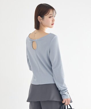 earth music&ecology 【前後2WAY】ツイストカットアウトプルオーバー Sax