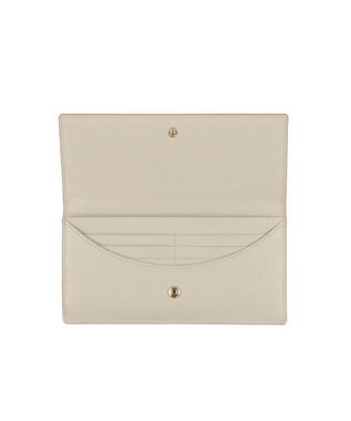 LANVIN en Bleu リム 被せ薄マチ長財布 アイボリー