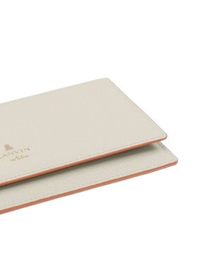 LANVIN en Bleu リム 被せ薄マチ長財布 アイボリー