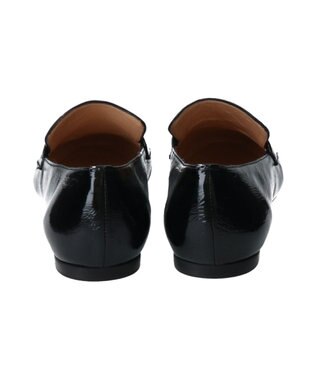 INTER-CHAUSSURES 【FABIO RUSCONI】フラットヒールタッセルローファー ブラックエナメル
