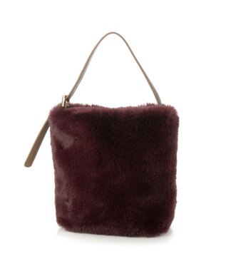 UNBILLION cachecache エコファーワンハンドルミニトートバッグ ワイン