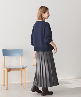 AMERICAN HOLIC 裏毛クロップドプルオーバー Dark Navy