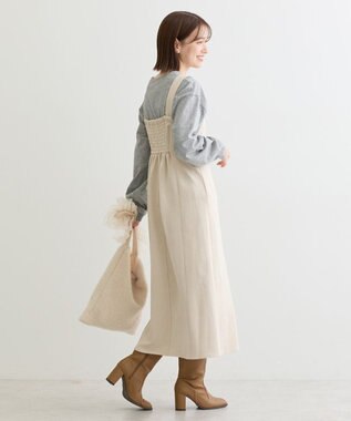 Green Parks ・ＥＬＥＮＣＡＲＥ　ＤＵＥ　スエードポンチジャンスカ Ivory